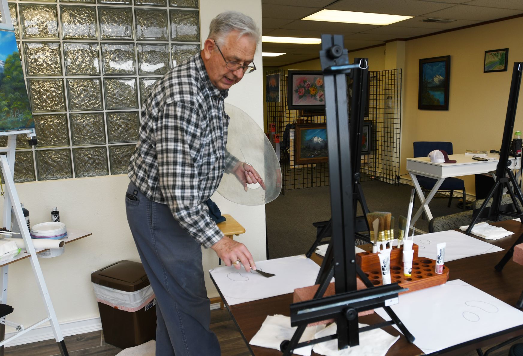 Painting for pleasure - local opens studio